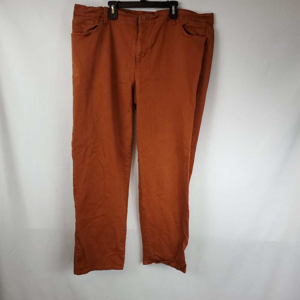 Gloria Vanderbilt Burnt Orange Amanda Fit Womens Sz 20W Jeans
